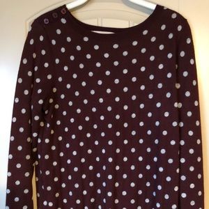 Polka dot loft sweater
